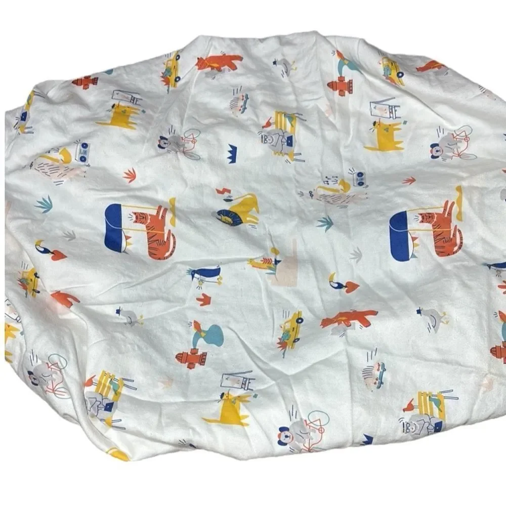 Brooklinen‎ baby crib sheet animals cartoon musical zoo bedding
